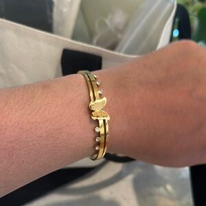Elegant Gold Butterfly Bracelet